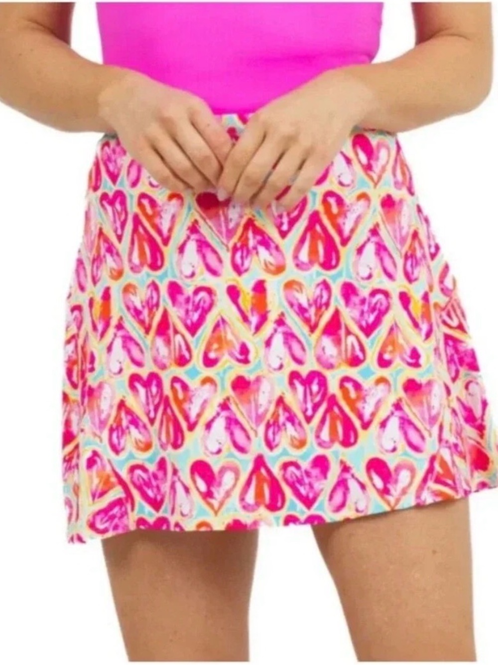 IBKÜL Activewear Flounce Skort in the "Audrey Print." Sz Medium Athletic Golf